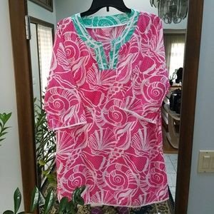 Lilly Pulitzer Hot Pink Cover Up